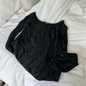 Free people black off the shoulder blouse